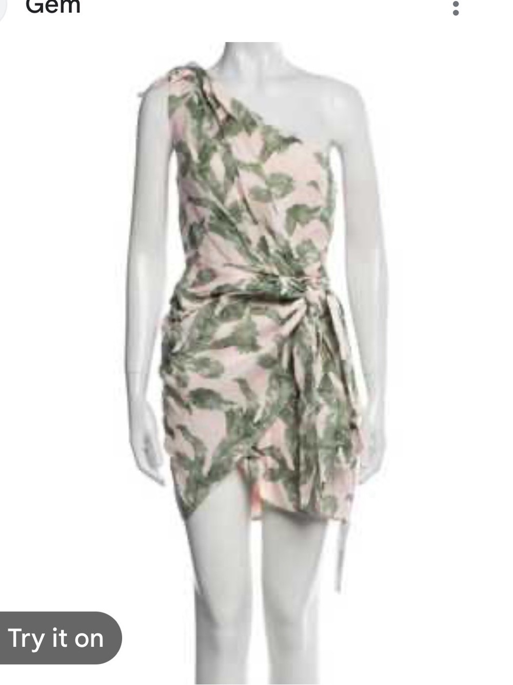 Significant Other Caspain one shoulder draped dress